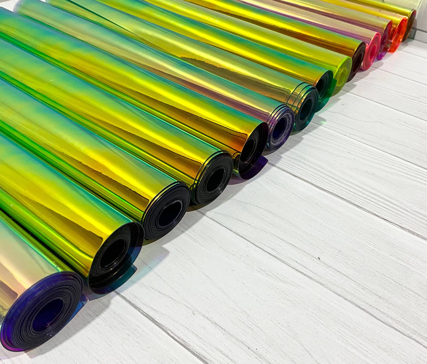 Wonderground Fabrics and Crafts - Clear reflective Colorshift  TPU Vinyl
