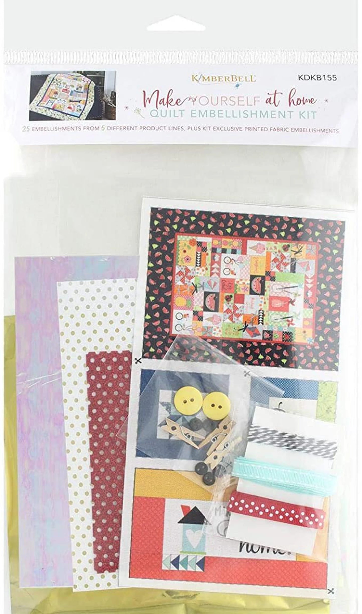 Kimberbell Make Yourself at Home, Machine Embroidery CD and Embellishment Kit