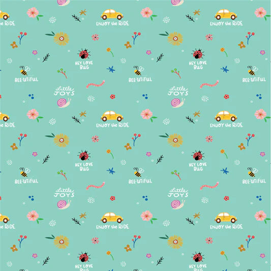Poppie Cotton Hey Love Bug Designer: Kenzie Elston Fat Quarter Bundle (19 pcs)
