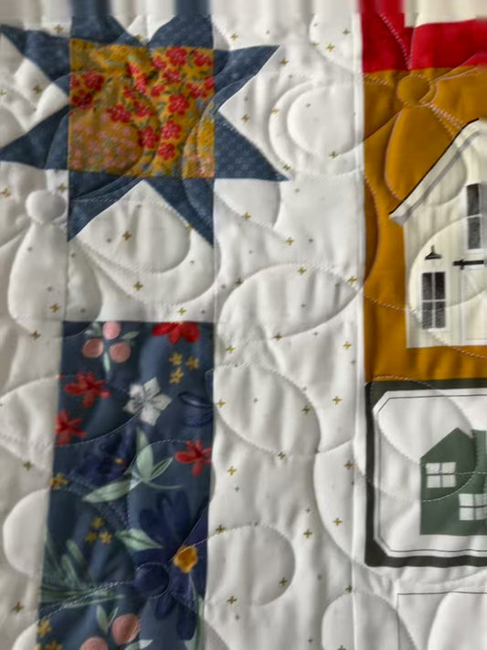 Homemade Farmhouse Panel Quilt