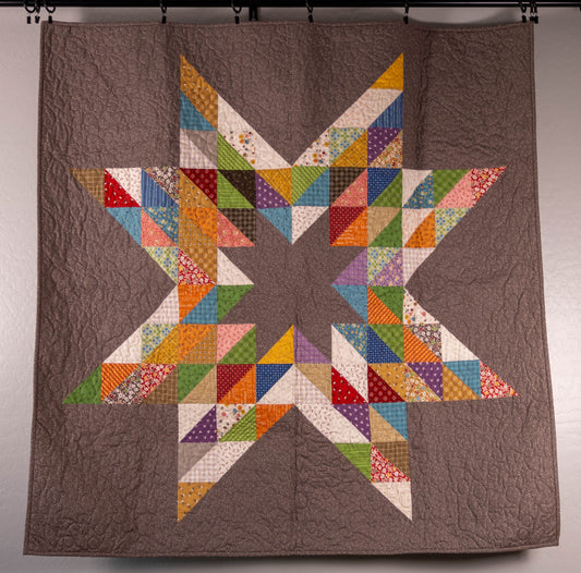 Handmade Brown Star Quilt