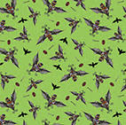 Steampunk Halloween 2 Green Bats by the yard BATS  29600 -G  G